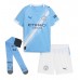 Dětské fotbalový komplet Manchester City Jeremy Doku #11 Domácí košile 2025-26 Krátkým Rukávem